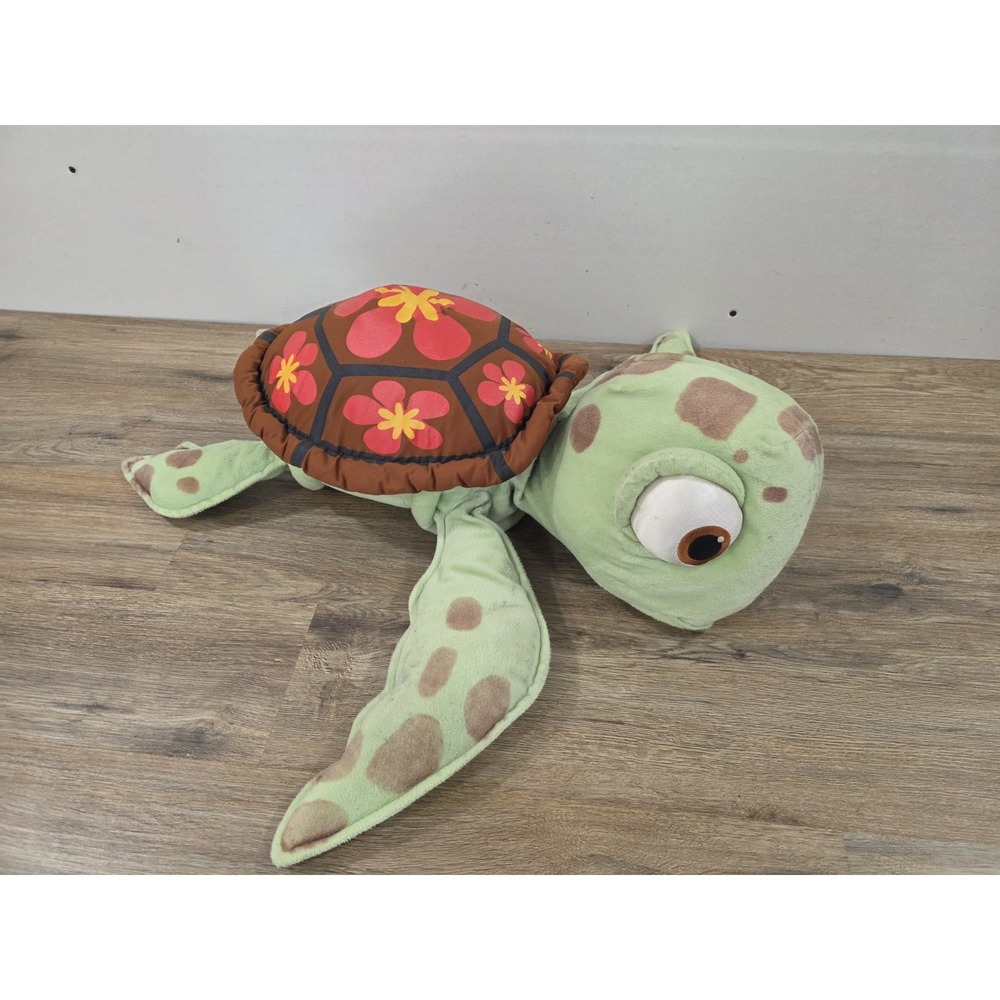Disney Pixar Plush Finding Nemo Jumbo Squirt Sea Turtle Stuffed Toy Hasbro 28"